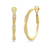 14 Karat Yellow Gold Diamond Earrings from Noya