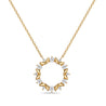 14 Karat Yellow Gold Diamond Necklace
