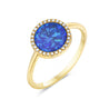 14 Karat Yellow Gold Opal Ring