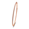 14K Diamond Rose Gold Bangle
