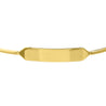 14K Yellow Gold Engravable ID Open Cuff Bangle
