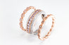 Pink Diamond Stacked Band Set