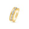 Diamond Saddle Line Ring