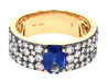 Oval Sapphire and Diamond Ring