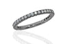 Black Rhodium Stackable Guard Diamond Band